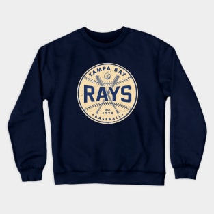 Tampa Bay Rays 2 by Buck Tee Originals Crewneck Sweatshirt